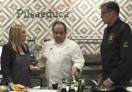 Marifrán Carazo en su visita a Maestros Culinarios.