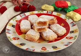 Pasteles de Gloria con azúcar y canela