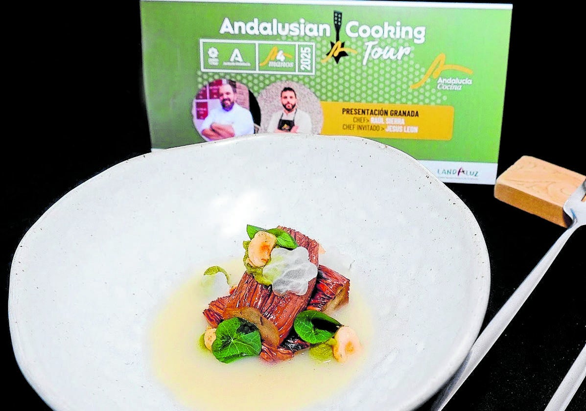 La exquisita elaboración con berenjena disfrutada en Atelier Casa de Comidas.