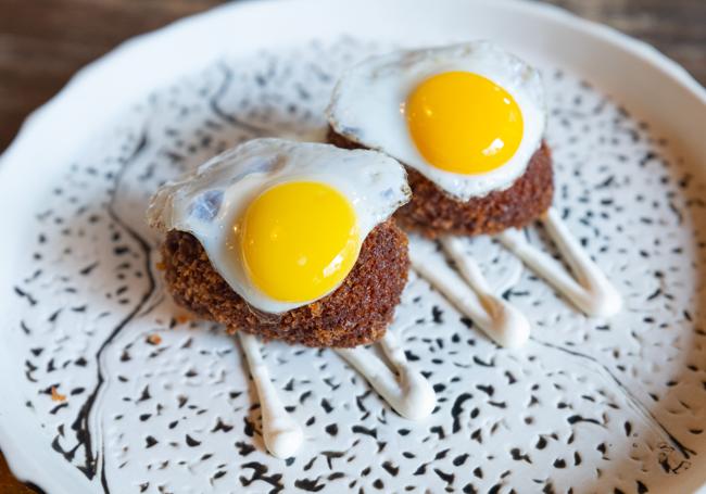 Las premiadas croquetas de Garden Plaza que estuvieron en Madrid Fusión.