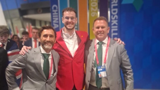José Luis Marí, en los Mundiales de Formación Profesional Worldskills que se celebran en Shanghai