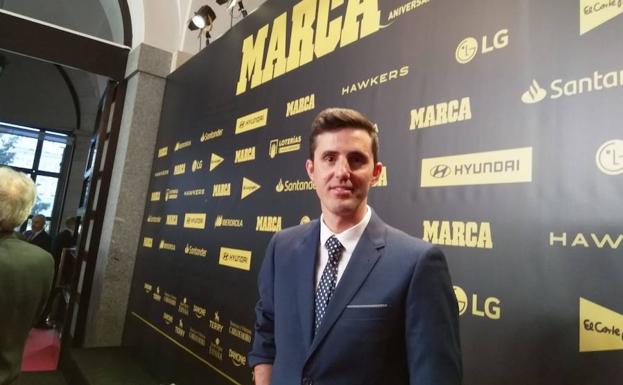 José Manuel Ruiz en la gala del diario deportivo. 