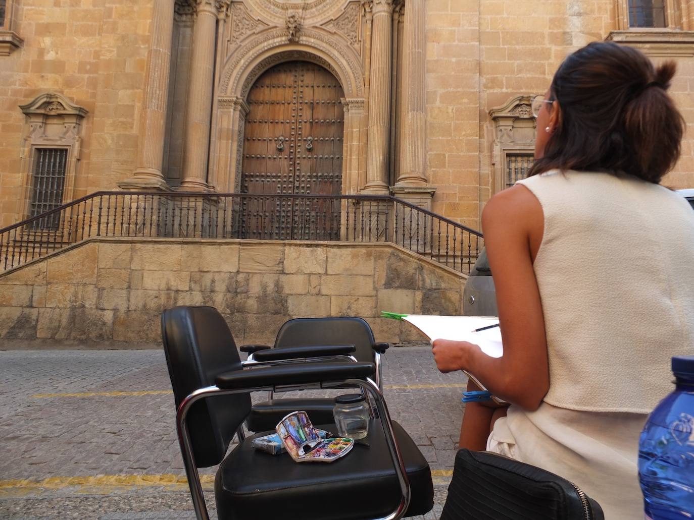 Guadix posa en una nueva edición del Certamen de Pintura Rápida