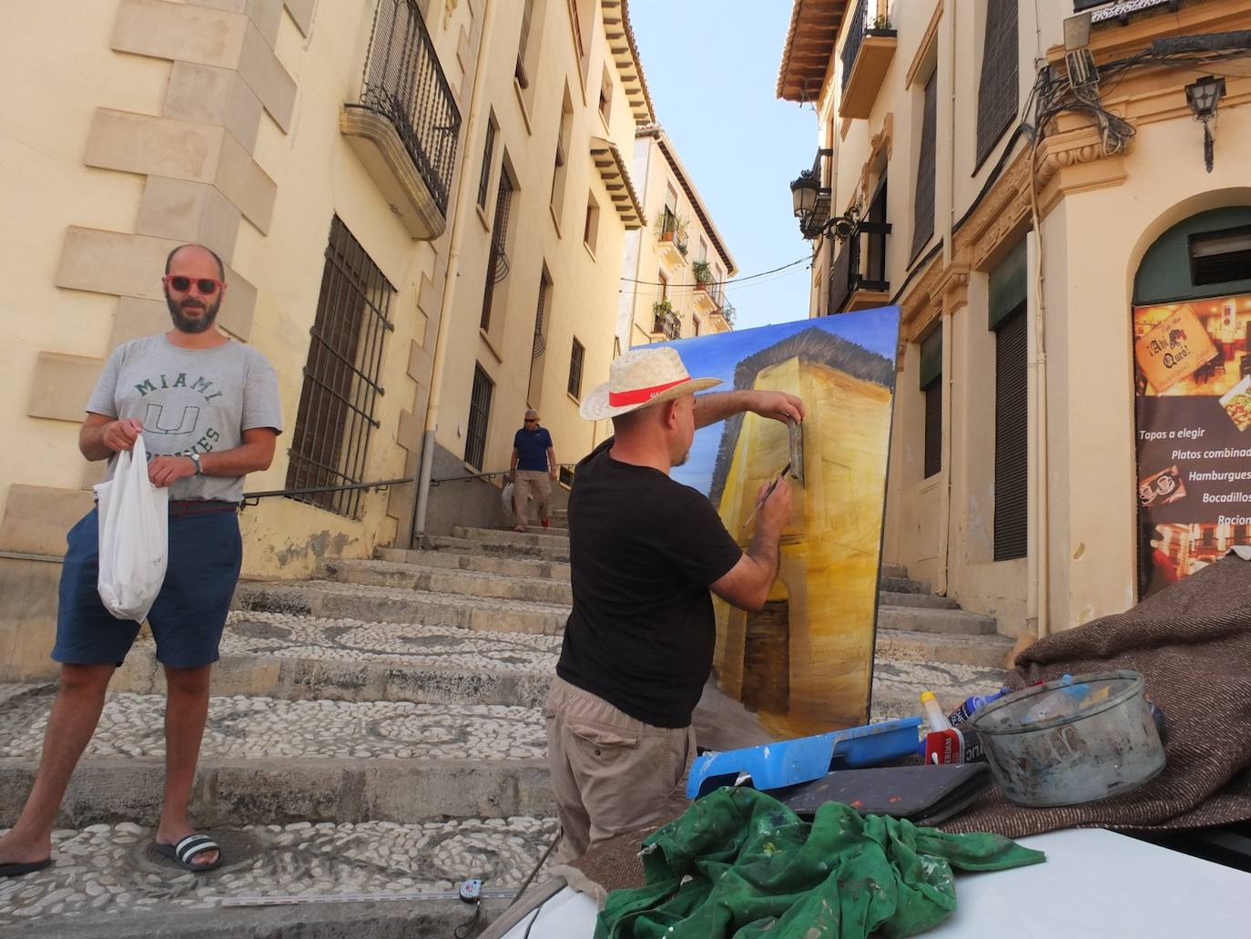Guadix posa en una nueva edición del Certamen de Pintura Rápida
