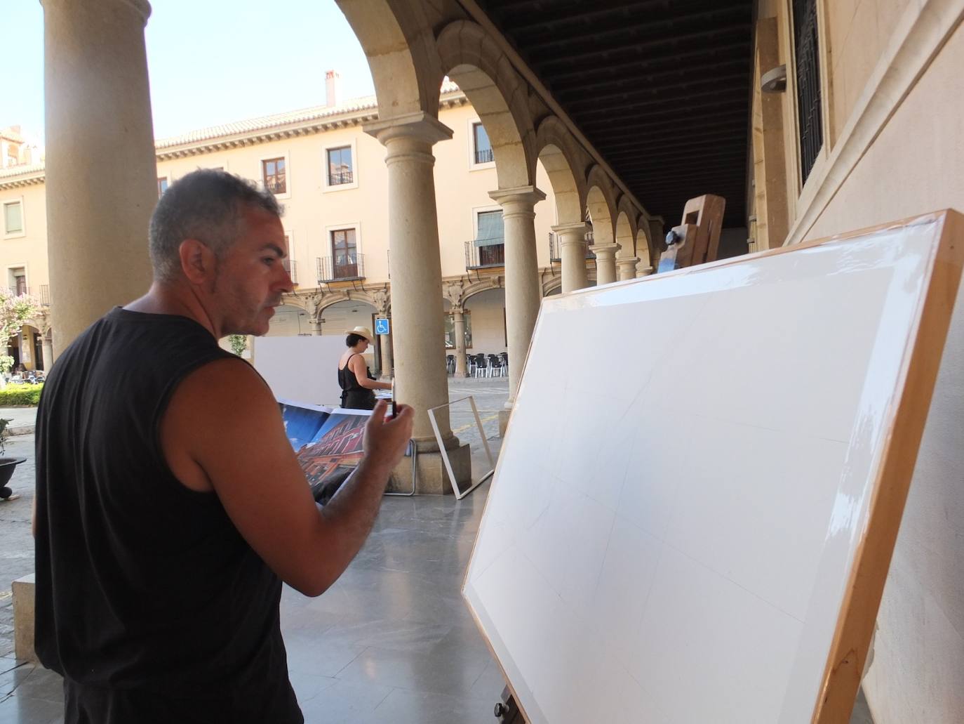 Guadix posa en una nueva edición del Certamen de Pintura Rápida