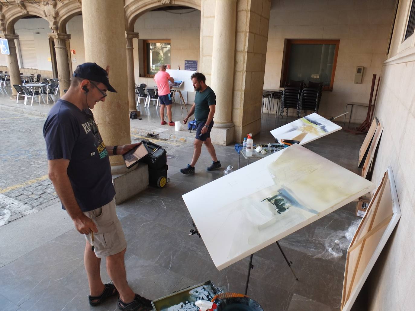 Guadix posa en una nueva edición del Certamen de Pintura Rápida