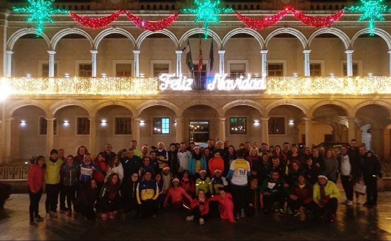 Entrenamiento navideño de 2018. 