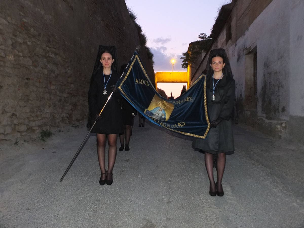 Devoción en las calles de Guadix durante el Jueves Santo