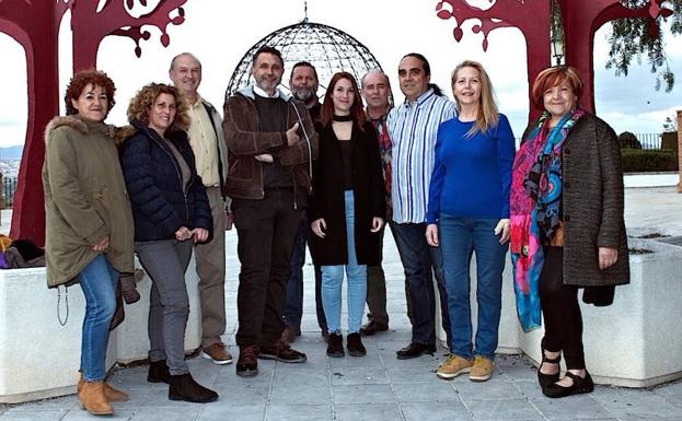 Integrantes de la lista de Podemos en Huétor Vega.
