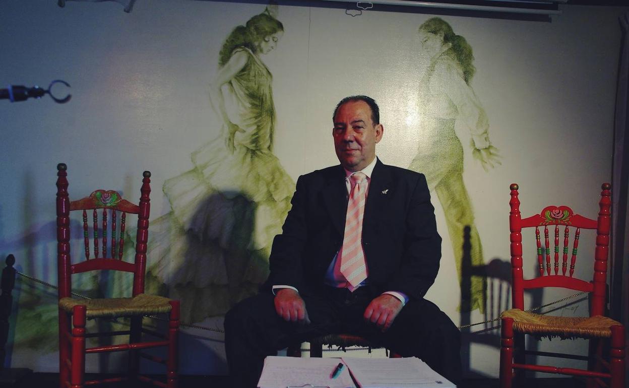 Miguel Baños, presidente de la veterana peña La Parra Flamenca de Huétor Vega.