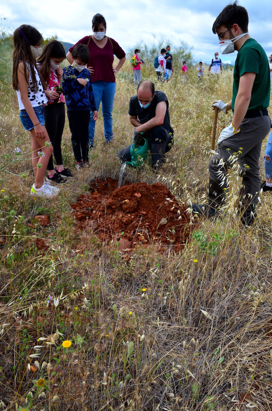 Fotos: Operación: llenar de encinas el Camino de los Neveros