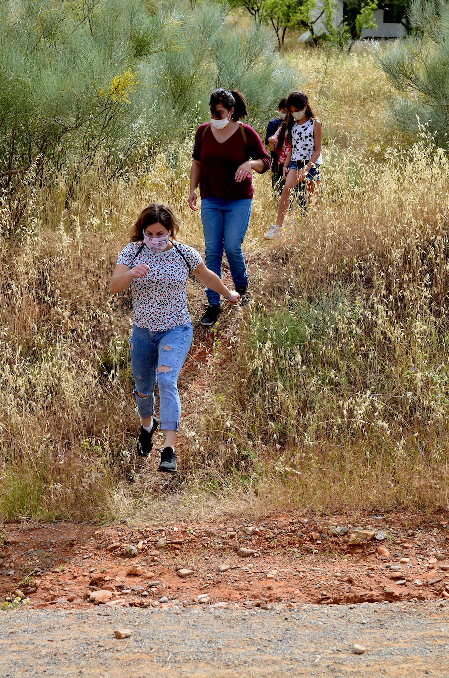 Fotos: Operación: llenar de encinas el Camino de los Neveros