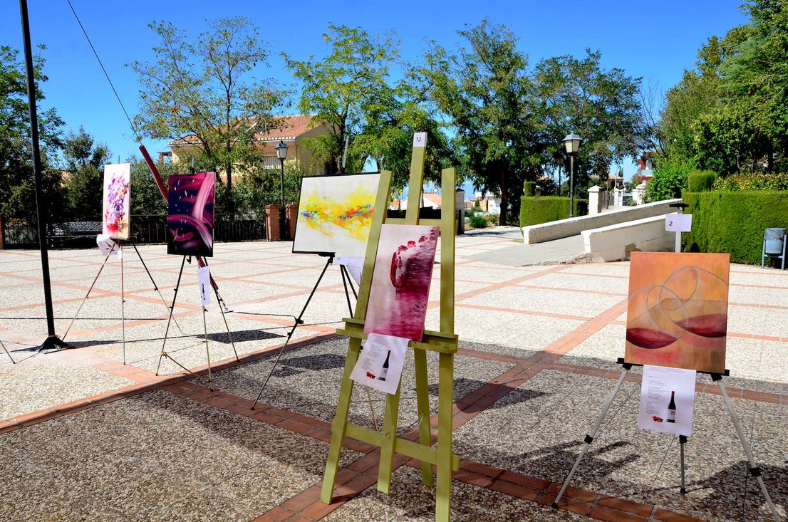 Fotos: Concurso de pintura rápida abstracta en Huétor Vega
