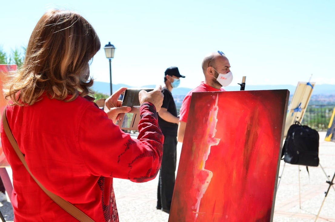 Fotos: Concurso de pintura rápida abstracta en Huétor Vega