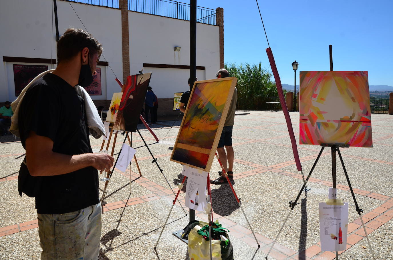 Fotos: Concurso de pintura rápida abstracta en Huétor Vega