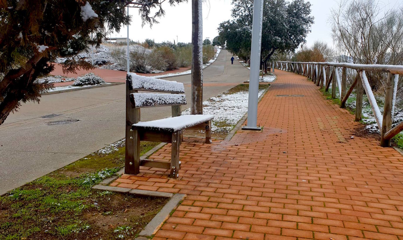Huétor Vega amanece con un manto blanco.