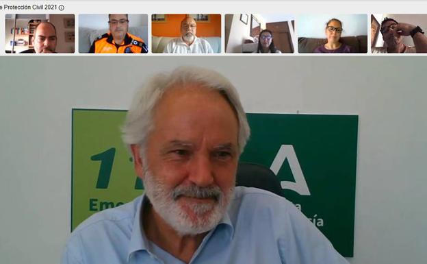 Encuentro telemático con el director general de Emergencias y Protección Civil, Agustín Muñoz.