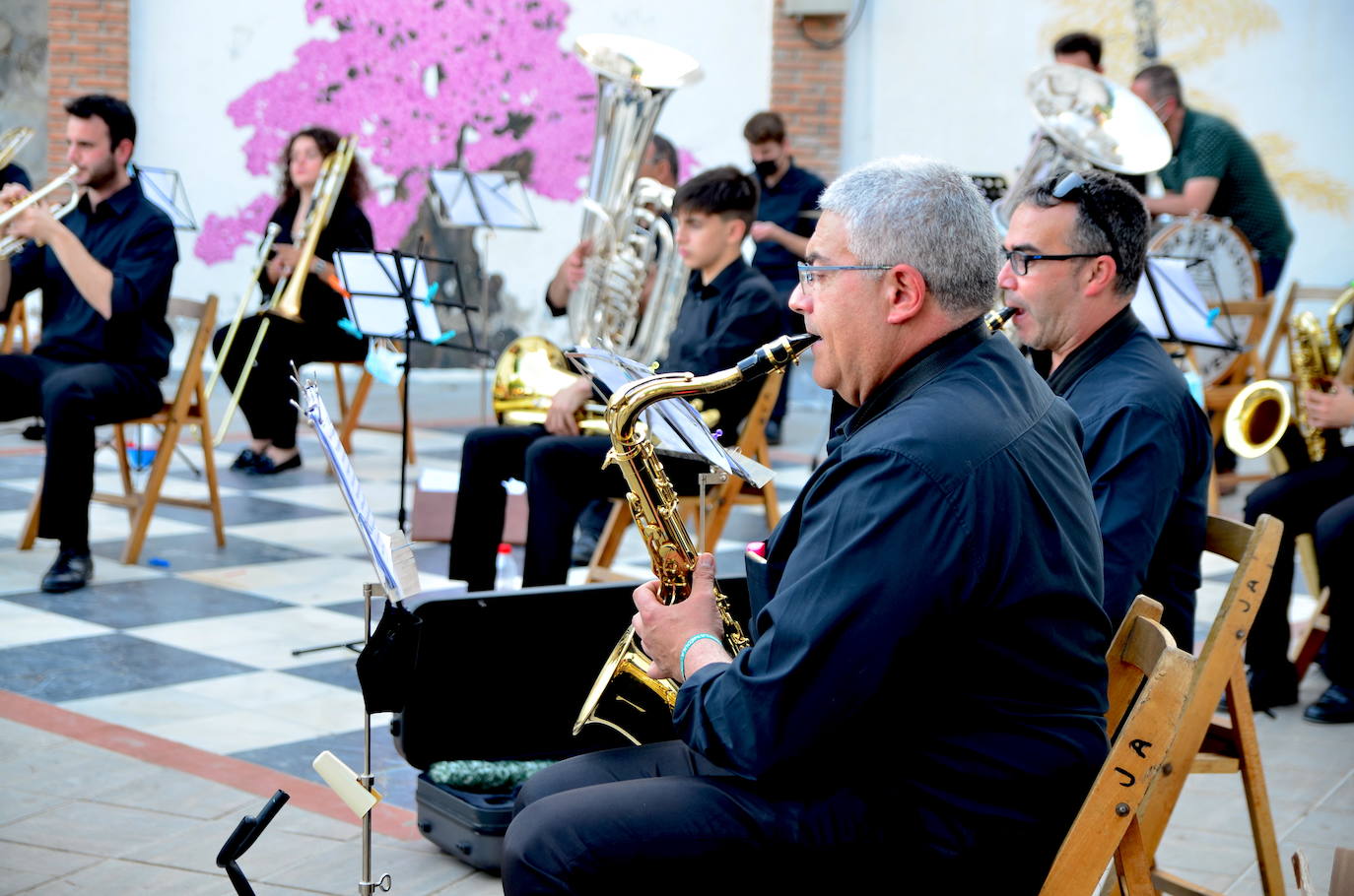 La Banda de Música de Huétor Vega tocó pasodobles clásicos y recientes.