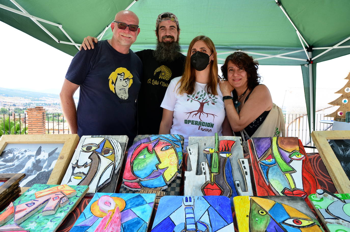 Artesanos de Huétor Vega, reunidos por primera vez en una feria.