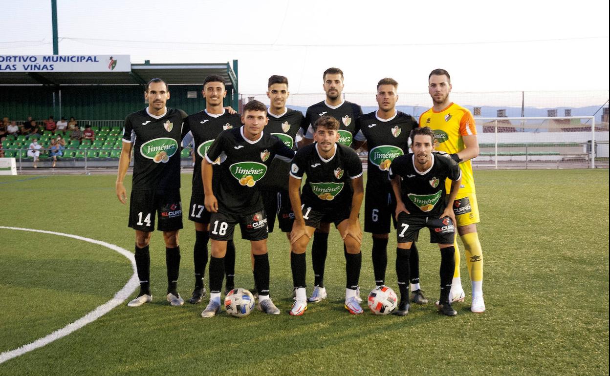 La alineación con la que el nuevo Huétor se ha estrenado en agosto.