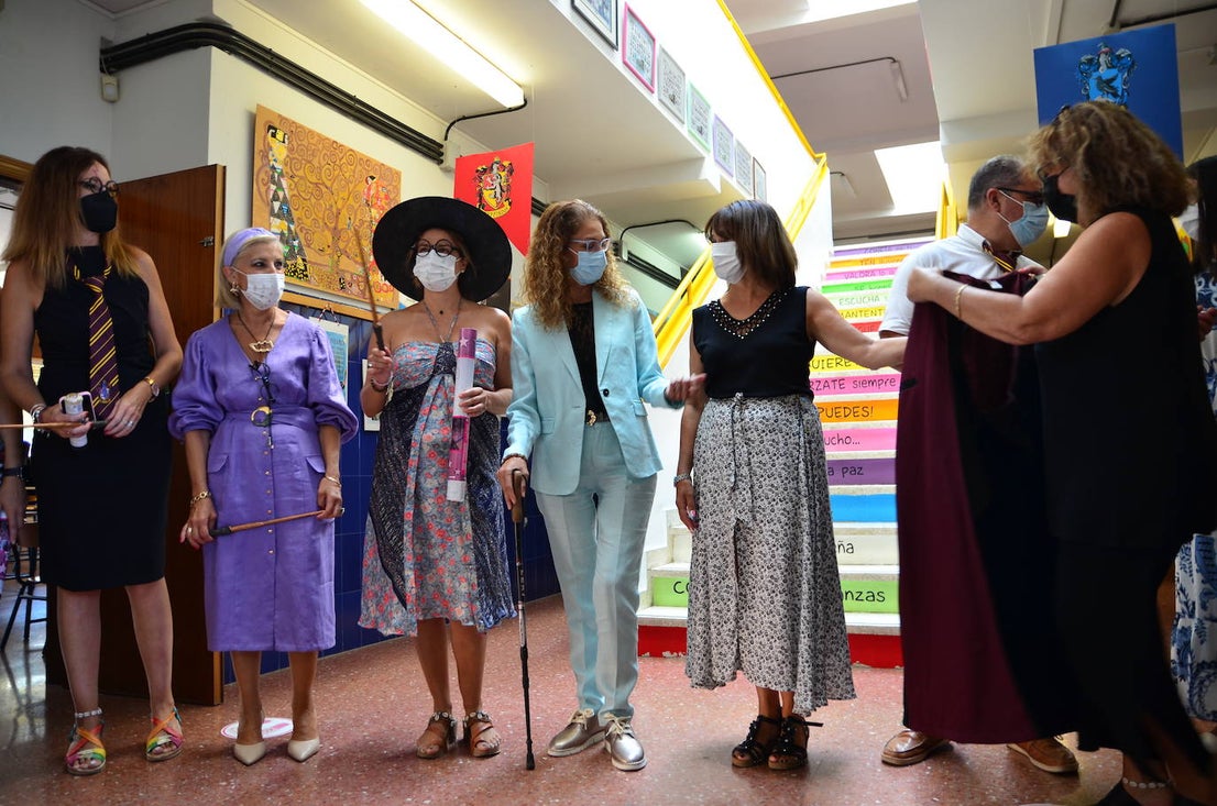 Fotos: La delegada de Educación asiste a la vuelta al 'cole' en Huétor Vega