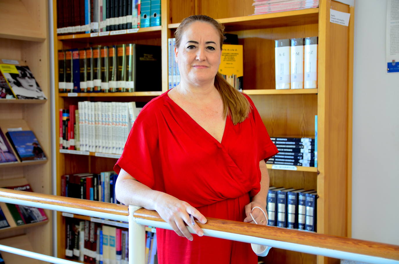 Silvia Martín, la bibliotecaria de Huétor Vega.