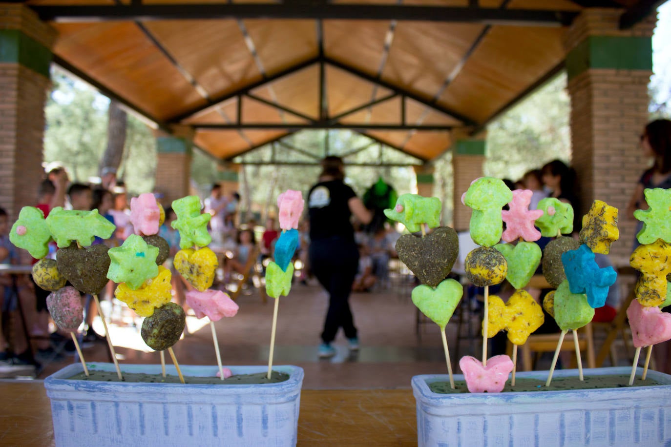 Taller de jabones modelables, en el Parque de los Pinos.