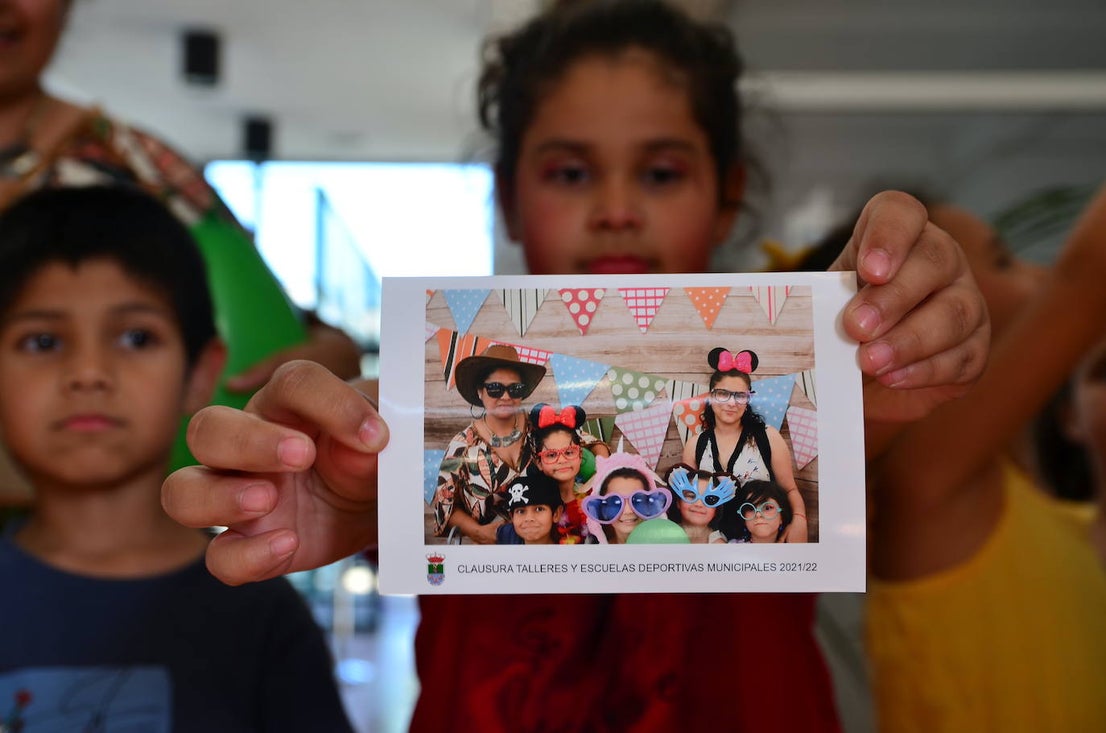 El ‘photocall’ en la entrada, un éxito tres años después.