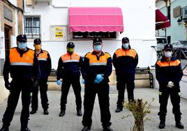 Protección Civil, en marzo de 2020, en pleno confinamiento.