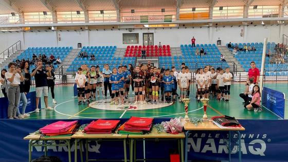 Medio centenar de jugadoras participan en el 'Torneo Mini Volley' de Huétor Vega