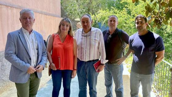 El diputado Villegas visita las obras en marcha en Huétor Vega