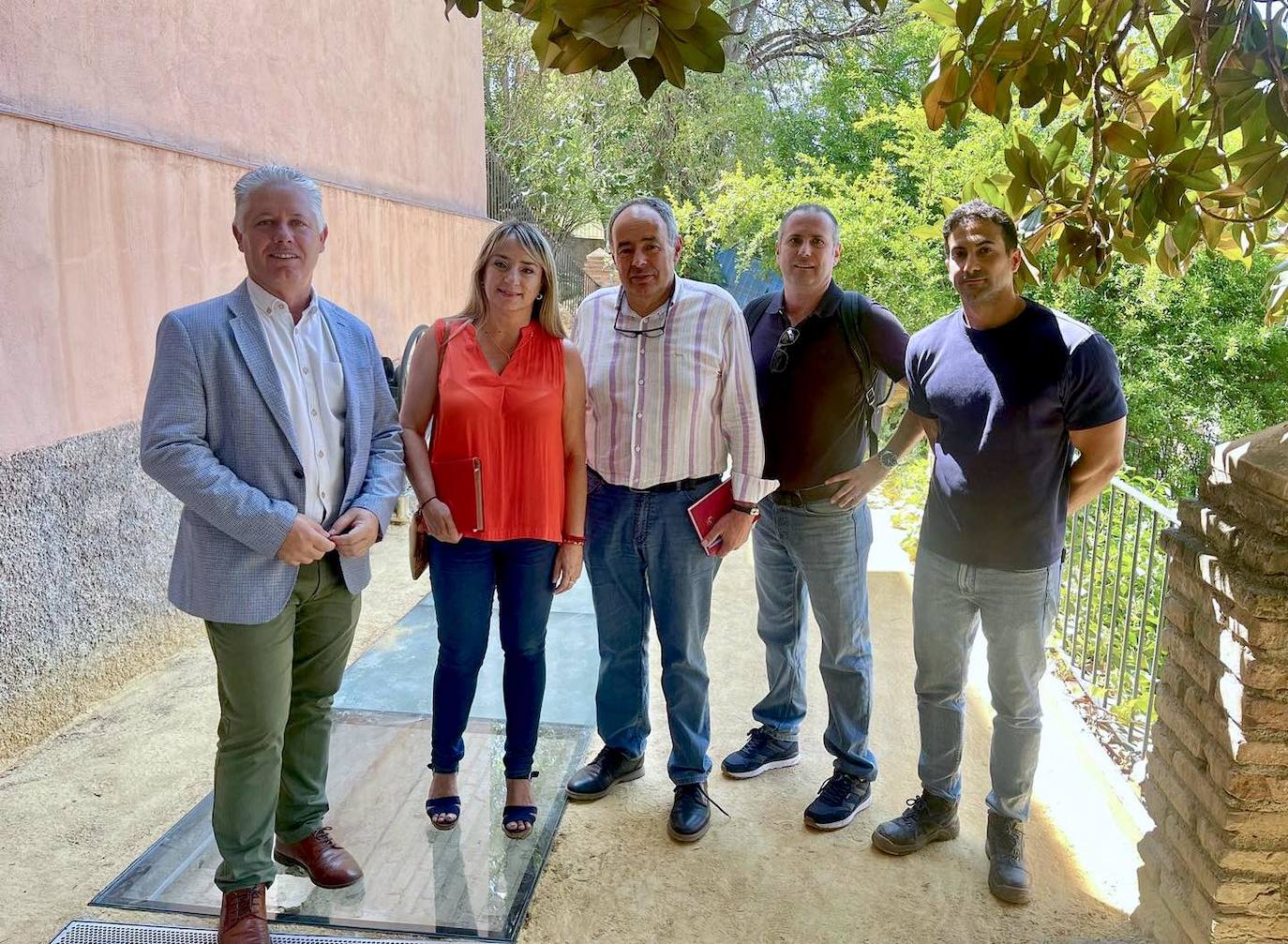 El diputado Villegas visita las obras en marcha en Huétor Vega