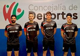 Equipo del CD Huétor Vega Tenis de Mesa.