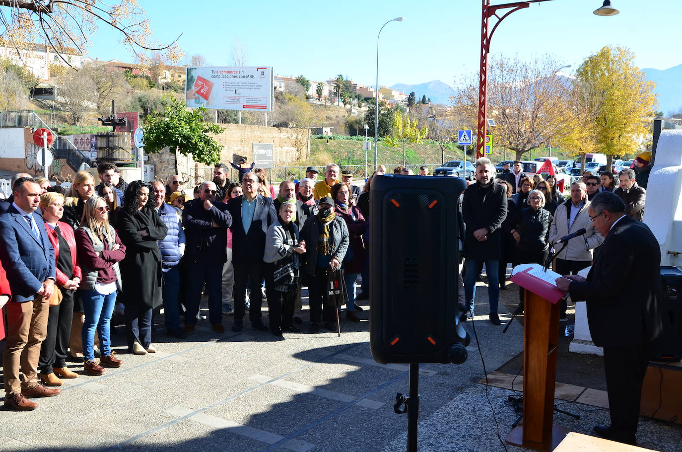 Huétor Vega inaugura el Mirador de la Vega Alcalde Mariano Molina del Paso