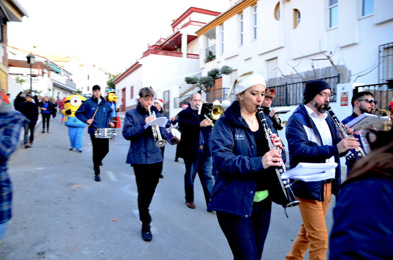 La Banda de Música de Huétor Vega, presente en el desfile.