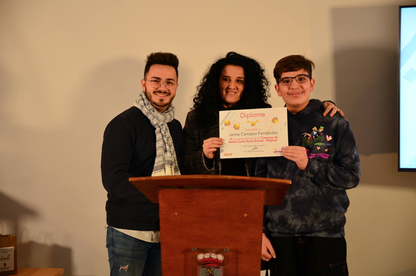 Diploma al participante Jaime Carrasco Fernández.