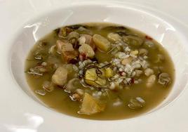 Plato de la olla de San Antón.