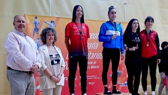 Teo Glodeanu, subcampeona de España en sénior -57 kilos