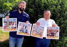 El concejal de Cultura y el alcalde de Huétor Vega, en la presentación del ciclo de conciertos.