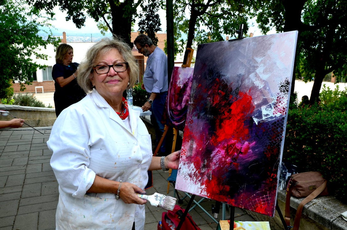 Así ha sido la quinta edición del concurso de pintura rápida abstracta de Huétor Vega