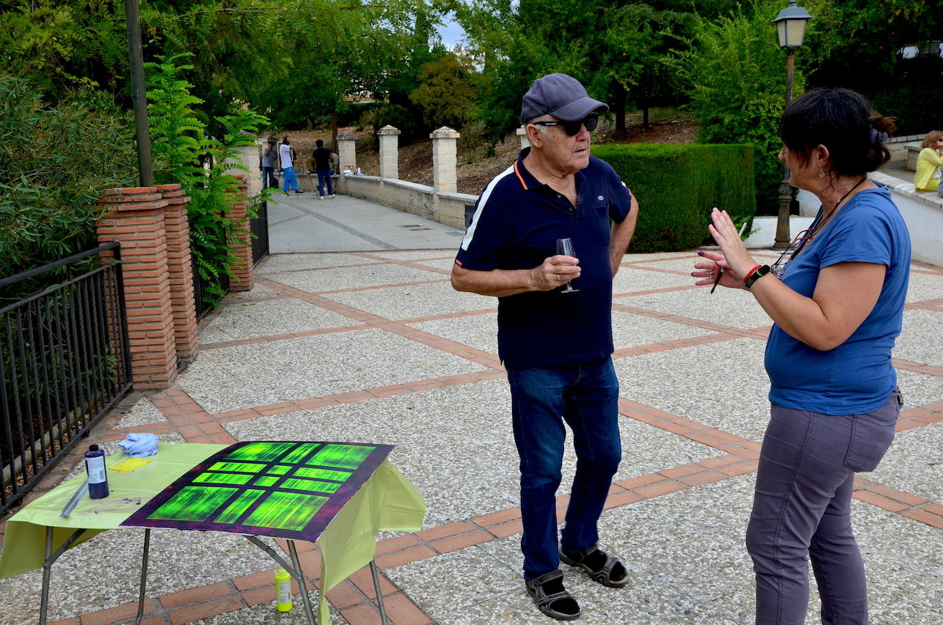 Así ha sido la quinta edición del concurso de pintura rápida abstracta de Huétor Vega