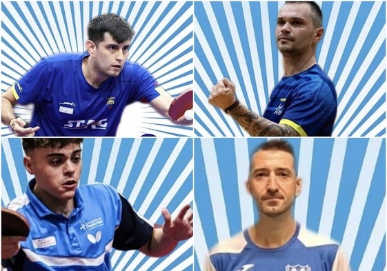 Rodrigo Tapia, Ihor Zavadskyi, Gabriel Sánchez y Antonio García.