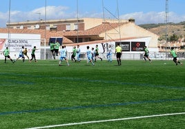 Los verdinegros, en un partido en casa esta temporada.