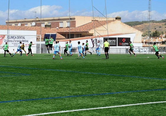 Los verdinegros, en un partido en casa esta temporada.