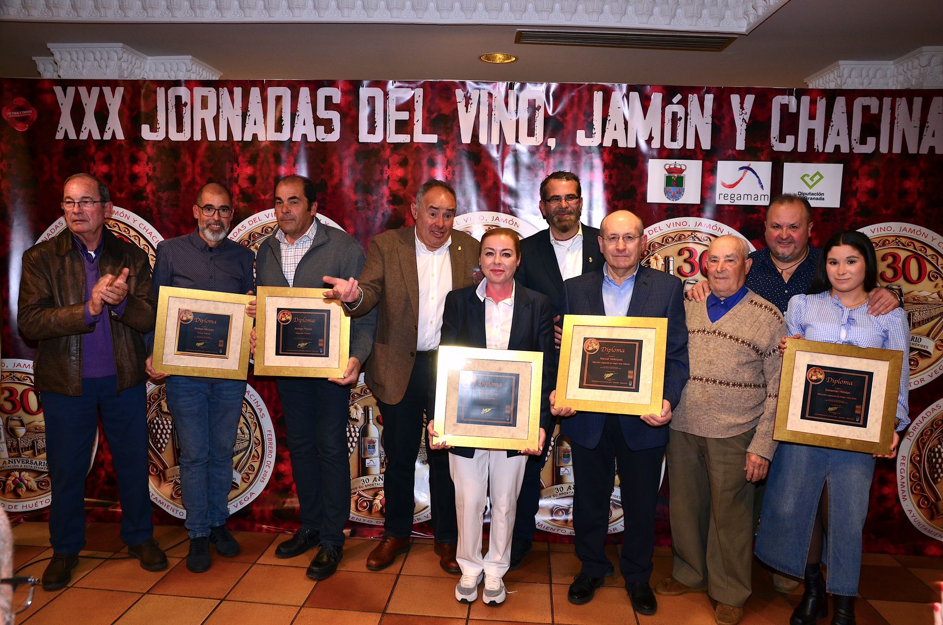 Entrega de premios de los concursos de vinos de Huétor Vega y Granada