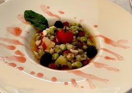 Platos con la haba o la alcachofa de Huétor, desde el 28 de marzo hasta final de temporada.