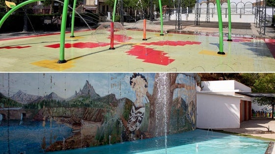 Huétor Vega activa el 'splash park' y los chorros del Parque de la Nava