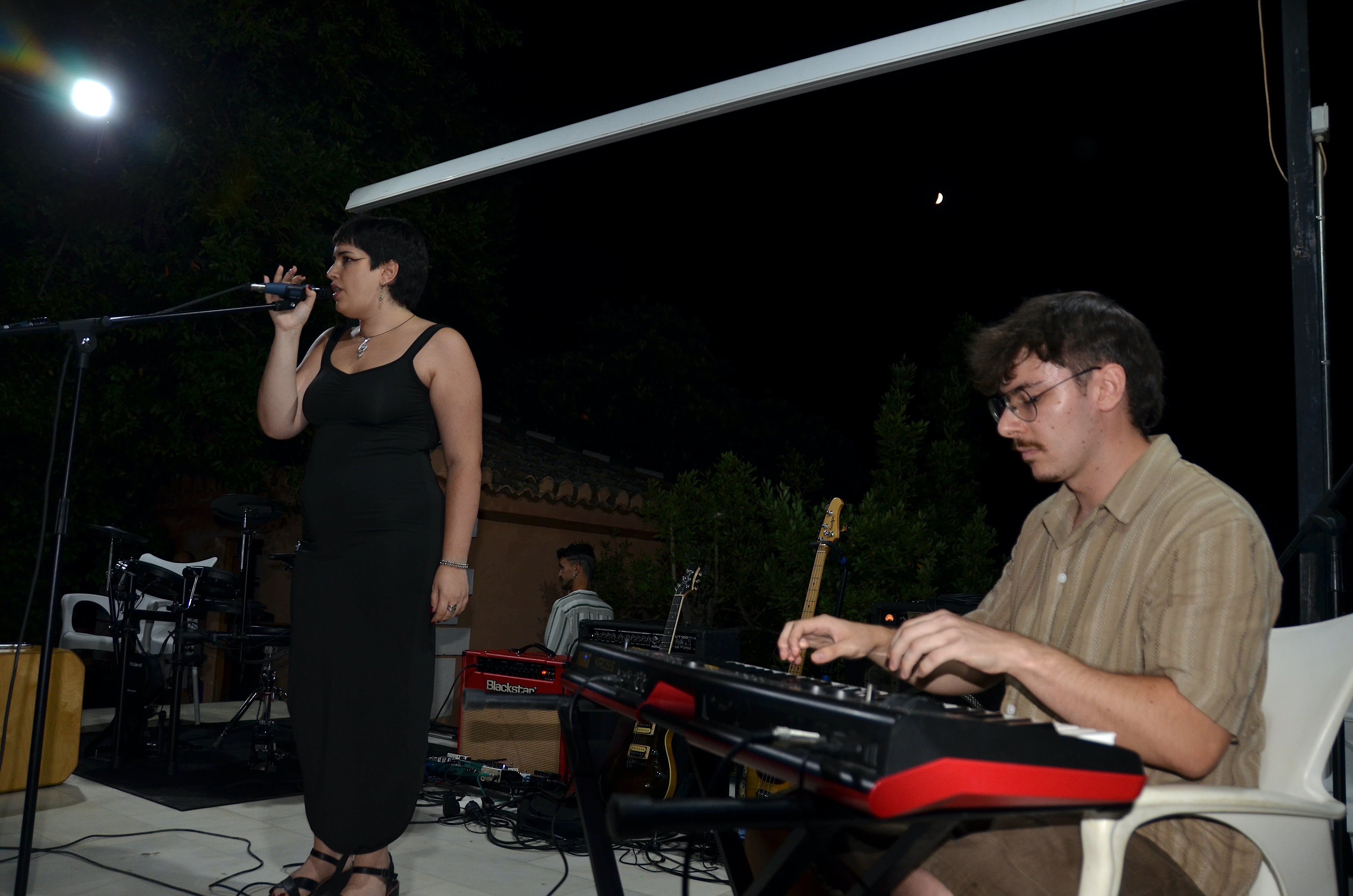 Los hueteños Julia y Gabriel, actuando sin conocerse con anterioridad.