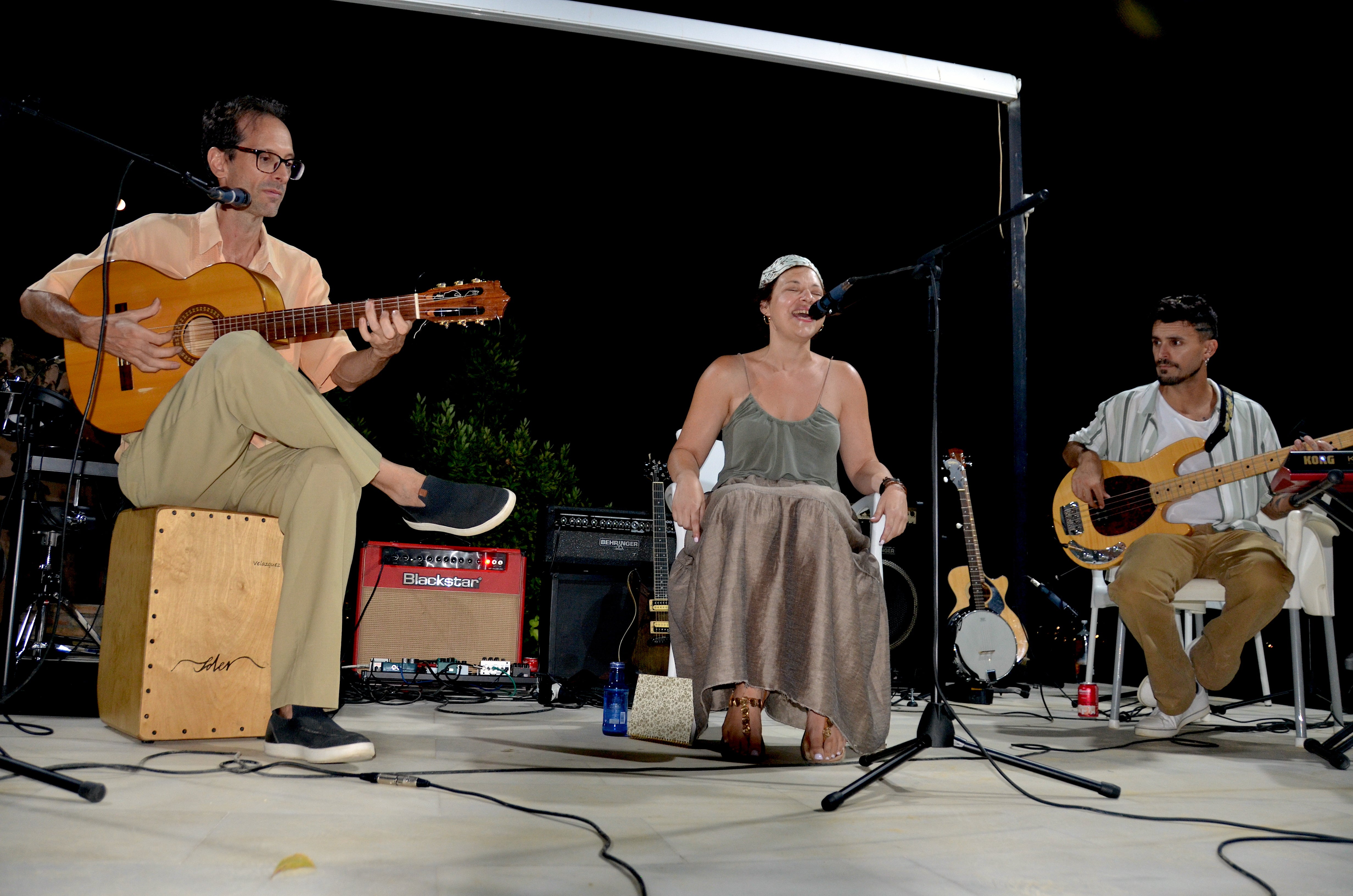 Pepe Agudo, Beatriz Alcaraz y Dave Heras.