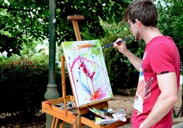 Concurso de Pintura Rápida de Huétor Vega, en 2024.